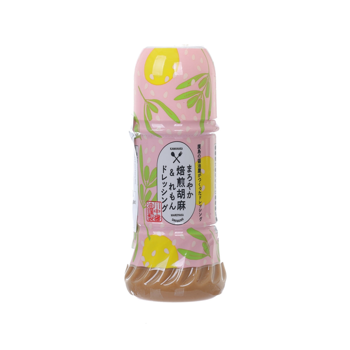 KAWANAKA roasted sesame & lemon dressing bottle, front label, 200 mL