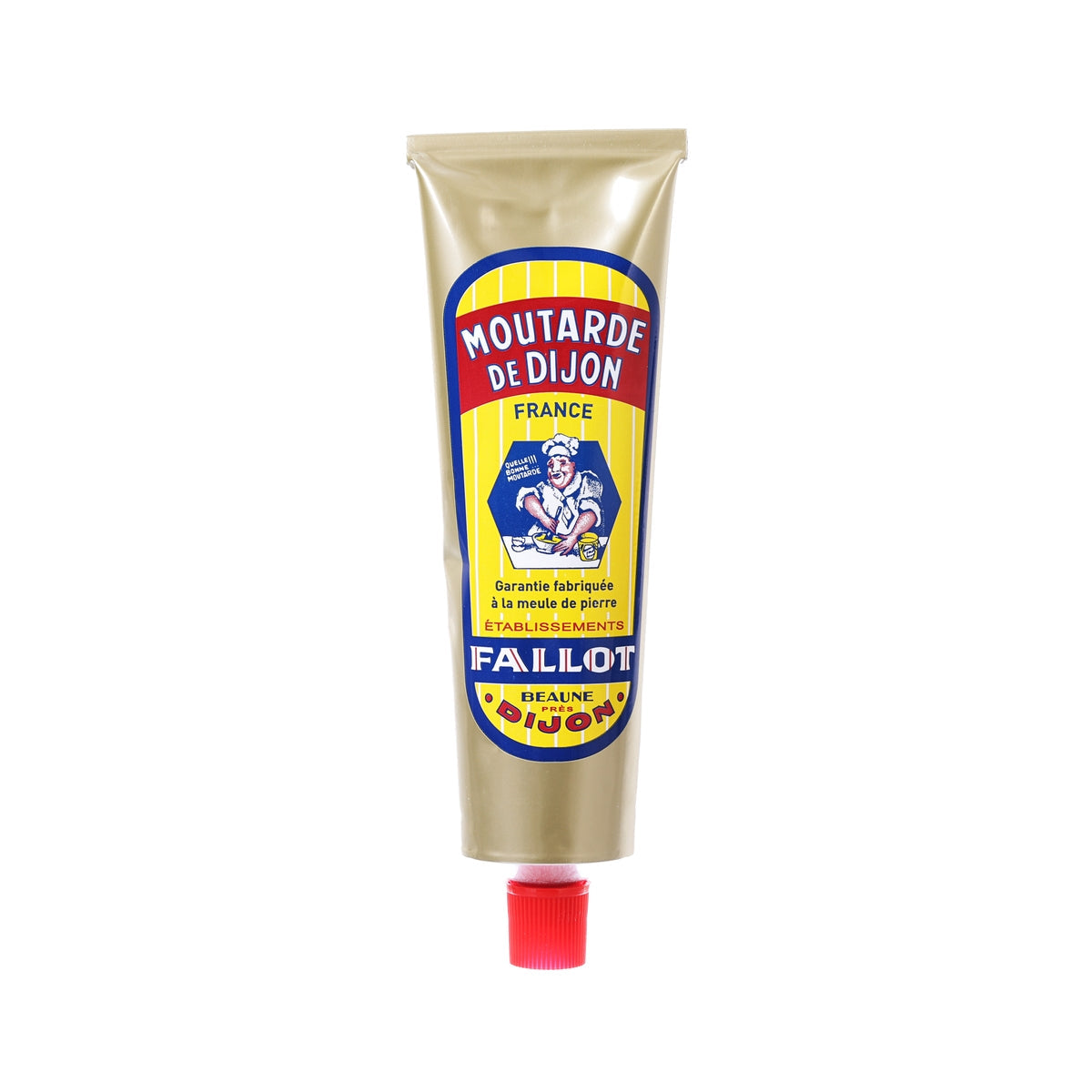 Dijon mustard squeeze tube with red cap, 150 g