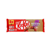 KitKat mocha chocolate bar multipack, red wrapper, 8 x 20.7g