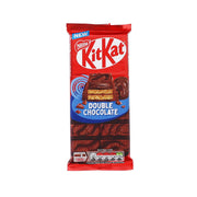 KITKAT Double Chocolate 99g wrapper, red candy package with front branding
