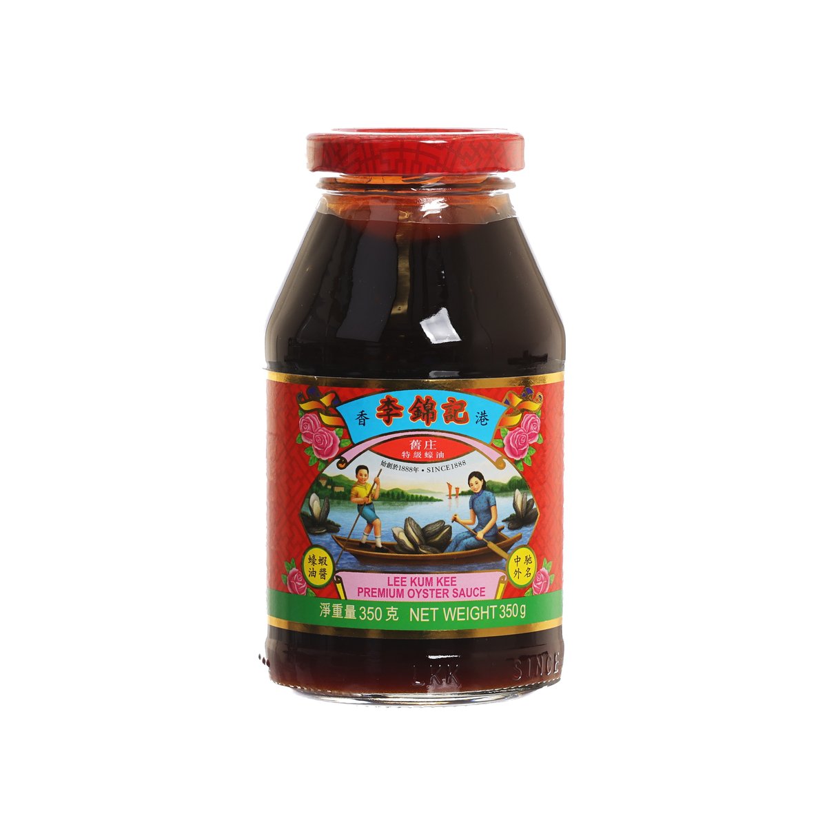 LEE KUM KEE oyster sauce bottle, 350 g, red cap and front label