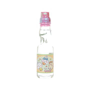SAITO Chiikawa ramune bottle, 200 mL, pink cap, front cartoon label