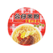 Instant Mifun spicy pork chop flavor bowl, red checkered cup (73g)