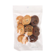 KINOKUNIYA milk and cocoa cookie mix bag with assorted round cookies, 70g