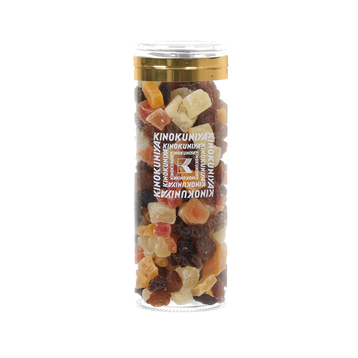 KINOKUNIYA dried fruit mix jar with assorted colorful dried fruit pieces, 140g