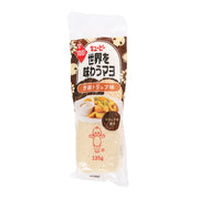 KEWPIE truffle-flavored mayonnaise pouch, 135g, front label with serving icon