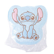 Light blue Stitch plush die-cut cushion with ears and facial print