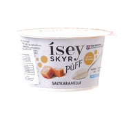 Lactose-free skyr puff cup with salted caramel flavor, 125 g