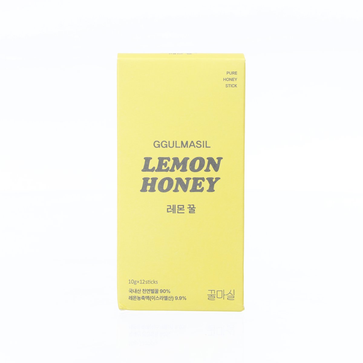 Lemon honey stick box, GGULMASIL, yellow packaging with 'Lemon Honey' text