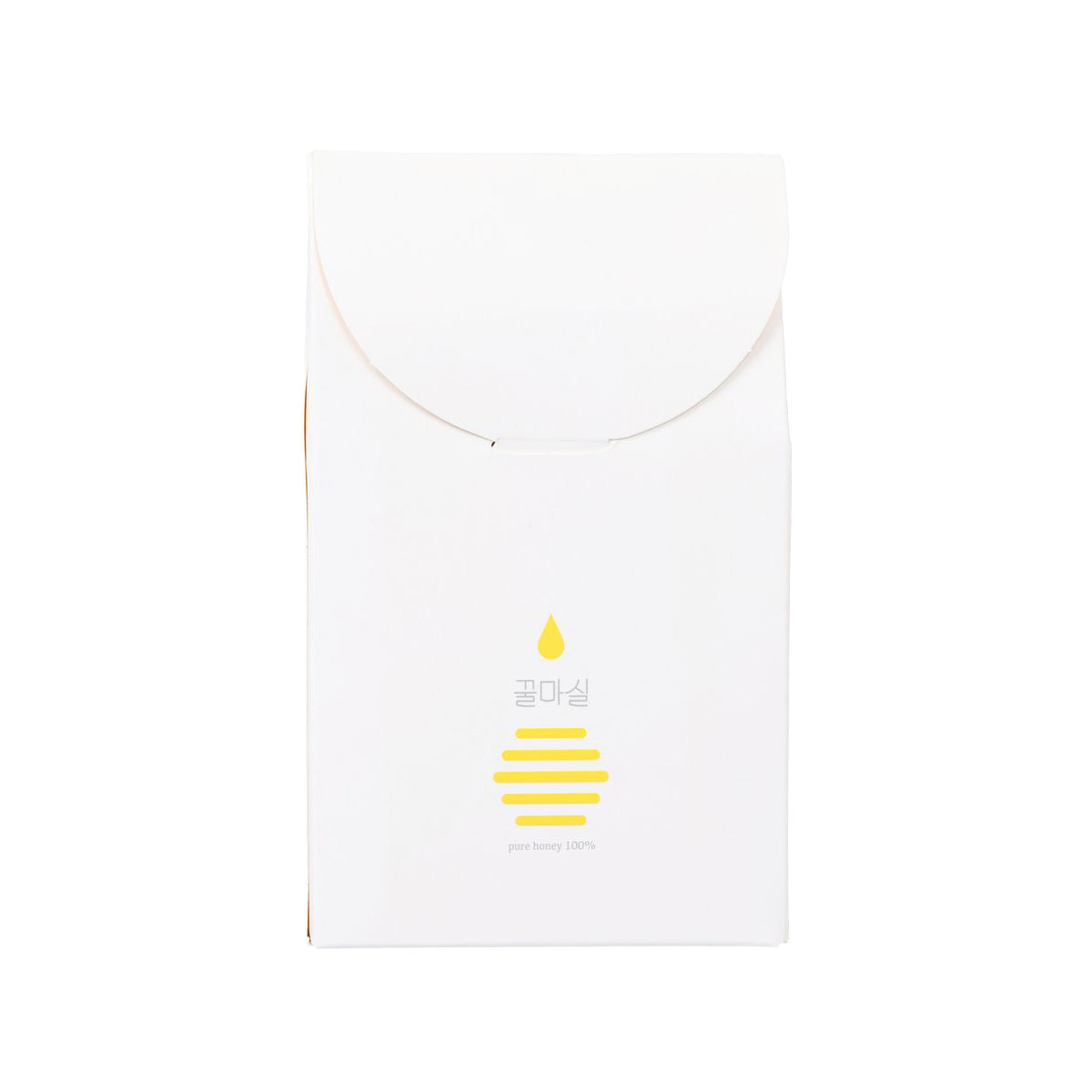 Acacia honey stick set pouch, 12 x 10g, white package with flap and honey drop logo