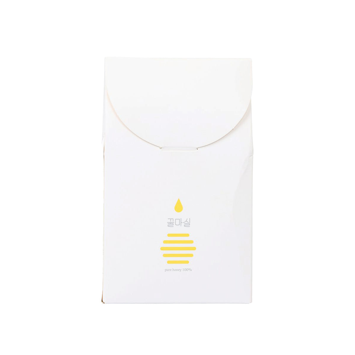 Wildflower honey sticks pouch with seal top, white and yellow honey icon