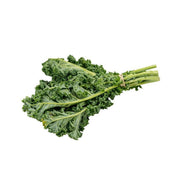 Organic baby kale bunch with leafy green stems