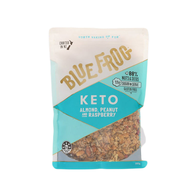 BLUEFROG Keto Almond, Peanut & Raspberry Granola  (300g)