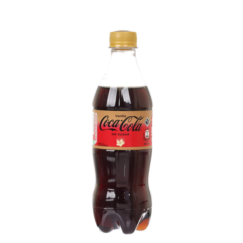 COCA-COLA Vanilla Flavoured No Sugar Coke - HK [PET]  (500mL)
