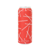 Red beverage can with BREWGURU and PEACEMINUSONE logos, 500 mL
