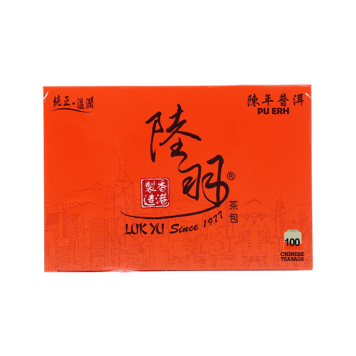 LUKYU pu erh tea bag box, 100-count Chinese tea bags