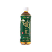 ITOEN unsweetened dark green tea bottle, 500 mL PET, front label