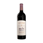 Wine bottle with purple cap and CHATEAU LASCOMBES Margaux label