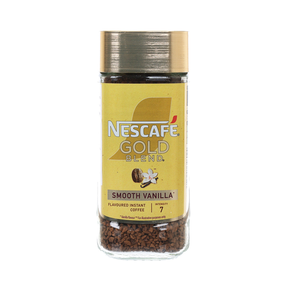 NESCAFE Gold Blend instant coffee jar with Smooth Vanilla flavor, 95 g