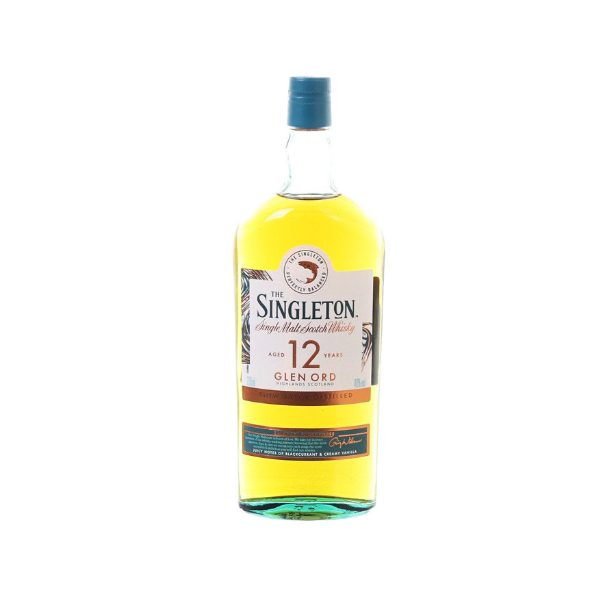 Singleton Glen Ord 12-year single malt whisky bottle, 200 mL