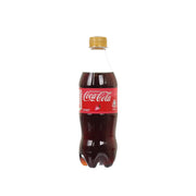 COCA-COLA strawberry flavored cola PET bottle with yellow cap, front label