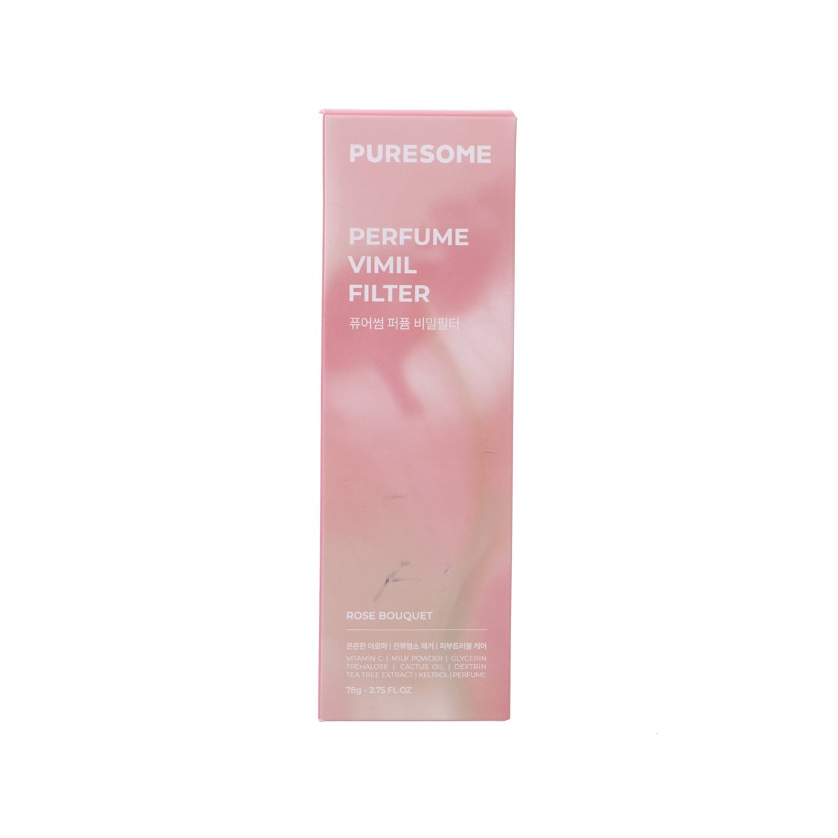BODYLUV Puresome perfume vmlim filter box, rose bouquet, pink packaging