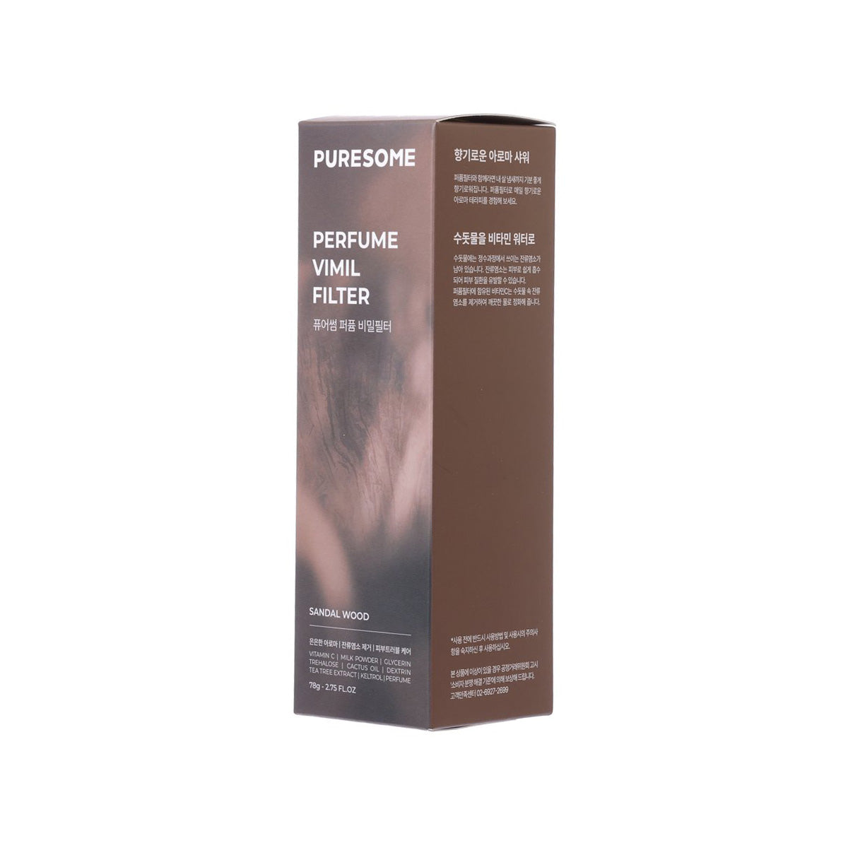 BODYLUV Puresome perfume secret filter box, front and side panels