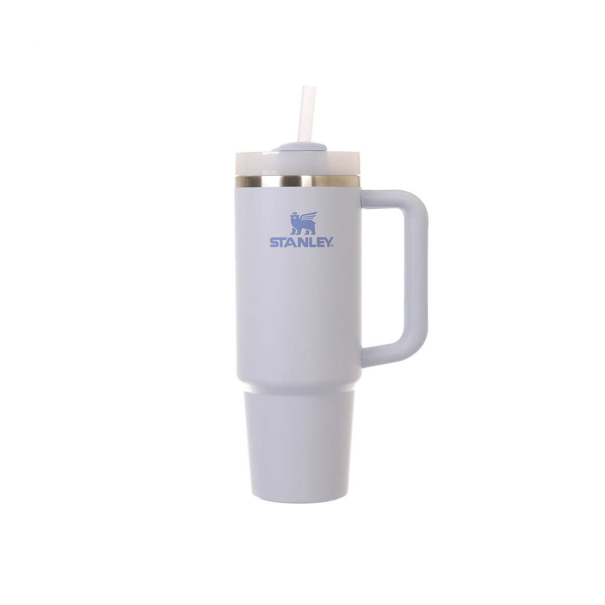 STANLEY 30oz Vacuum Quencher tumbler with straw lid, light blue-gray