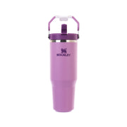 STANLEY lilac insulated tumbler with flip-straw lid and drinking spout
