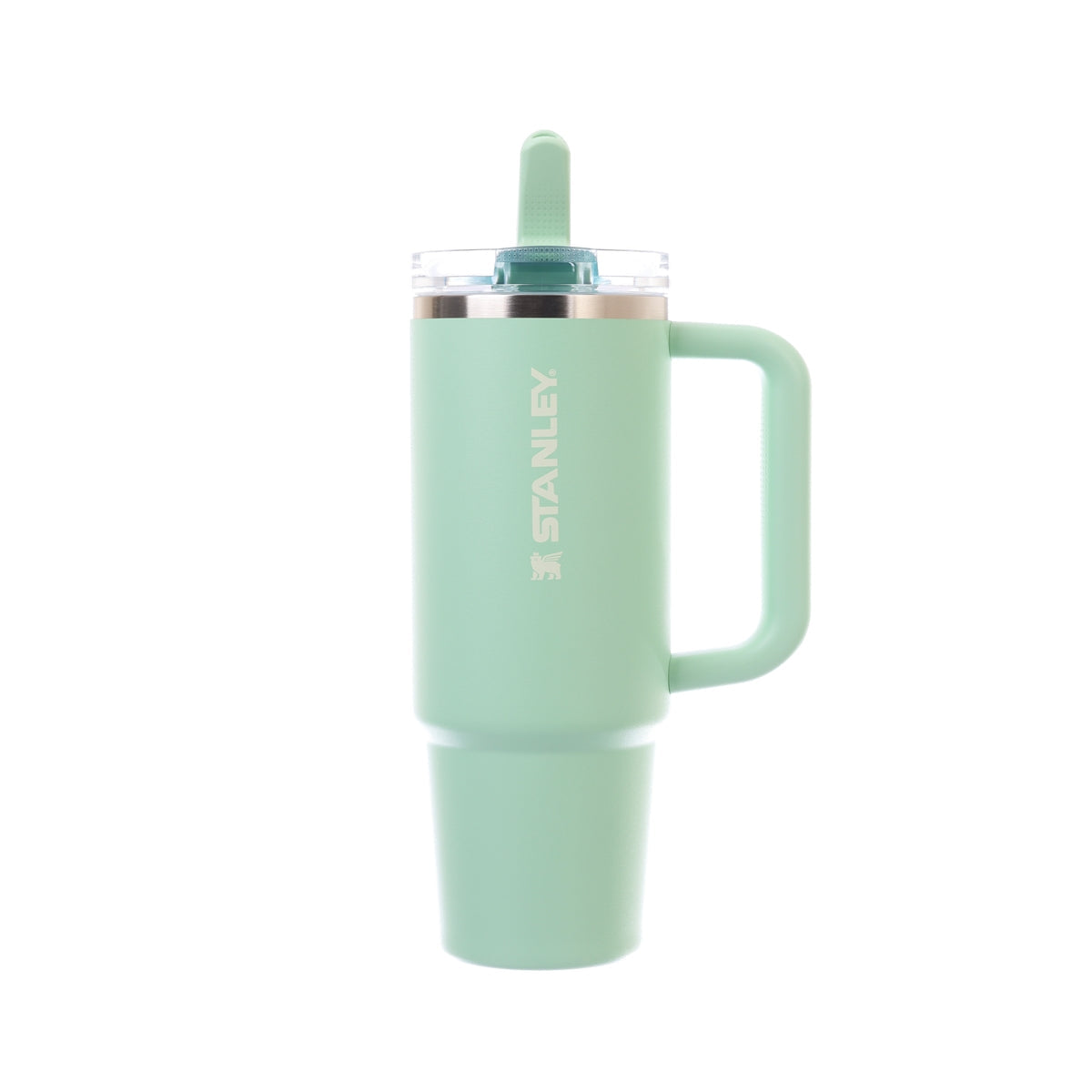Pistachio green Stanley Quencher Protour 30oz tumbler with straw lid and handle