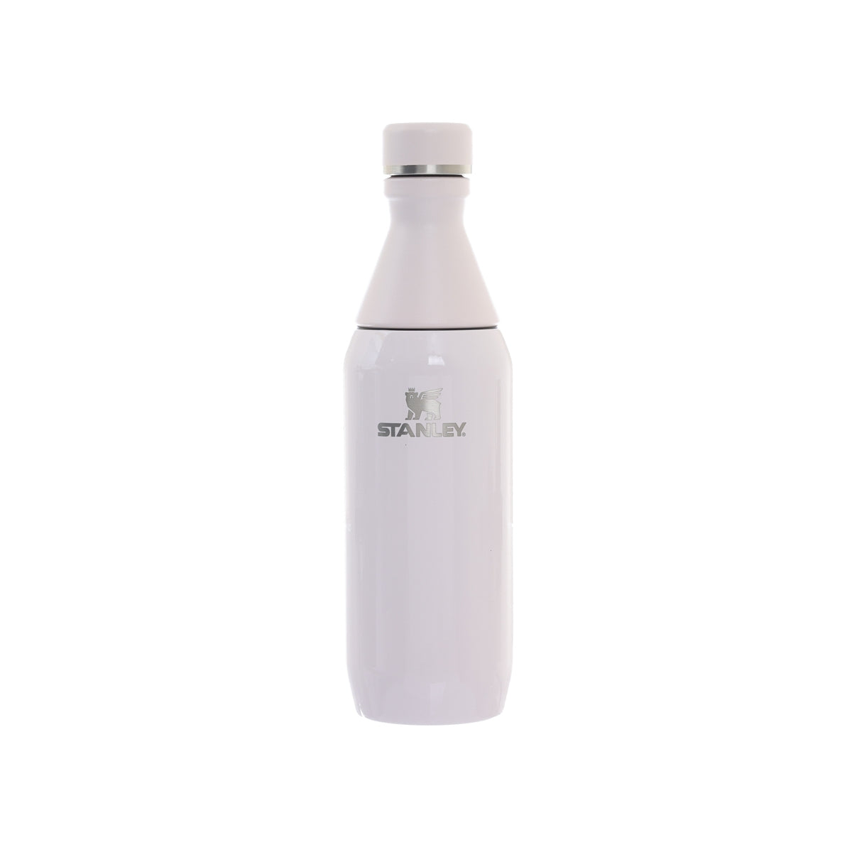 STANLEY slim water bottle 12oz, rose quartz pink with screw lid