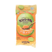 Melon flavored chocolate chip cookies pouch, green and orange package, 12 pieces