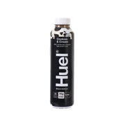 HUEL black meal drink bottle with Cookies & Cream label, 500 mL PET