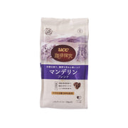 UCC coffee bean blend bag, white with purple label and circular logo, 140 g