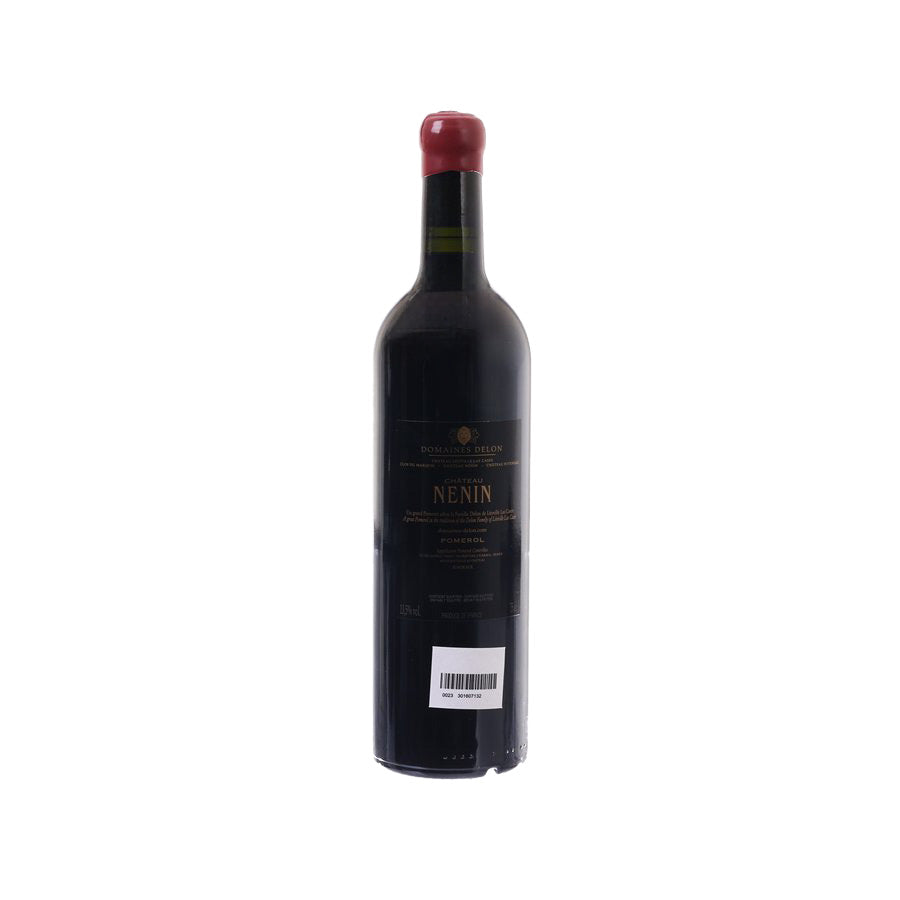 Chateau NENIN Pomerol red wine bottle with back label