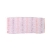 Pink Imabari face towel with subtle pattern, 79 x 33 cm