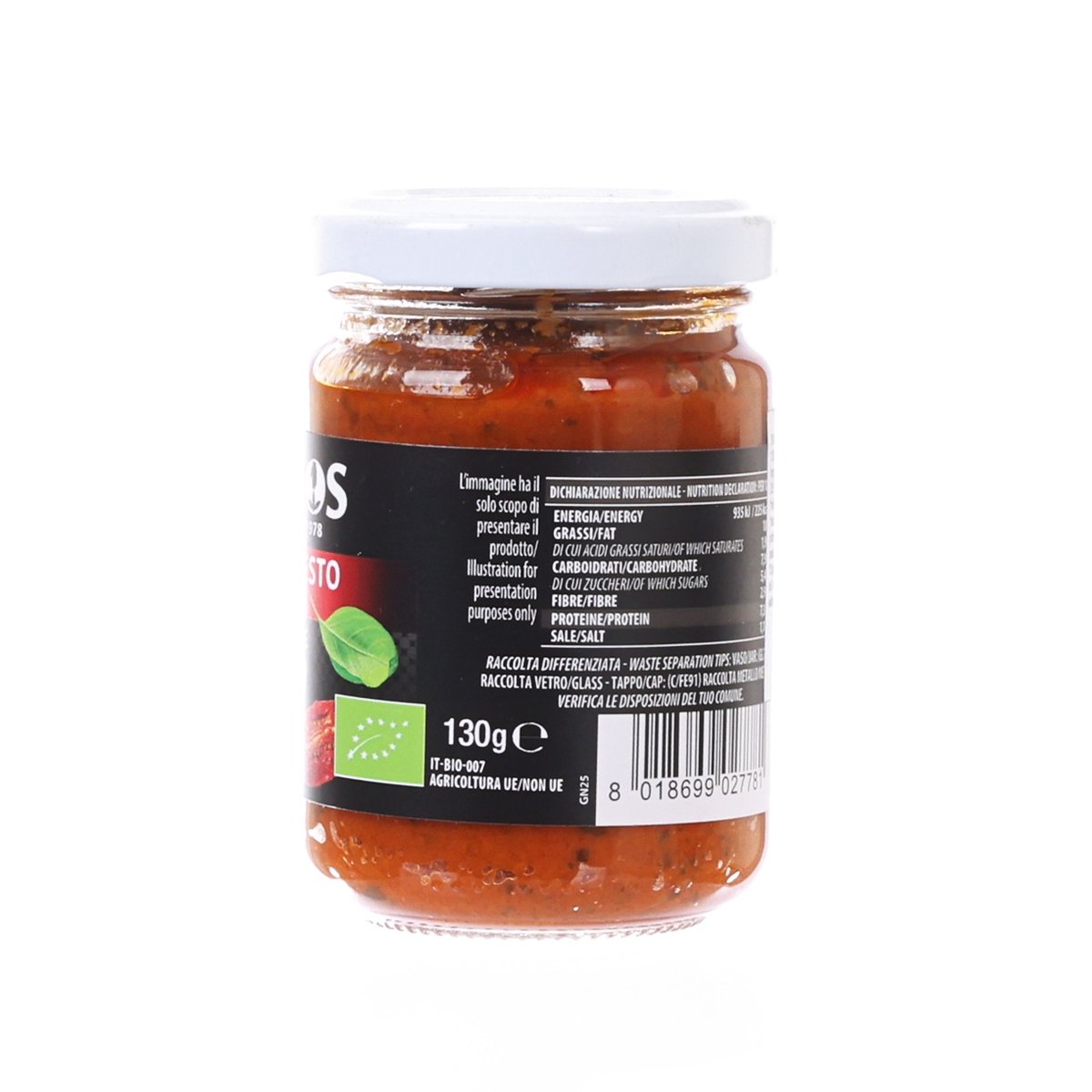 PROBIOS protein pesto jar showing back label with ingredients and nutrition