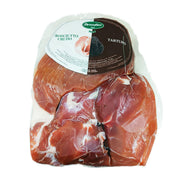 DEVODIER prosciutto ham with truffle, packaged cured ham in clear wrap
