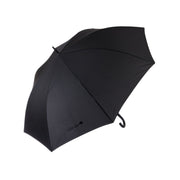 LOG-ON 27-inch golf umbrella, black, closed with carry strap