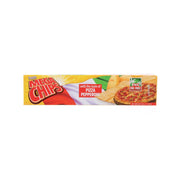 Pizza pepperoni potato chips bag, 50 g, front view with Mega Chips branding
