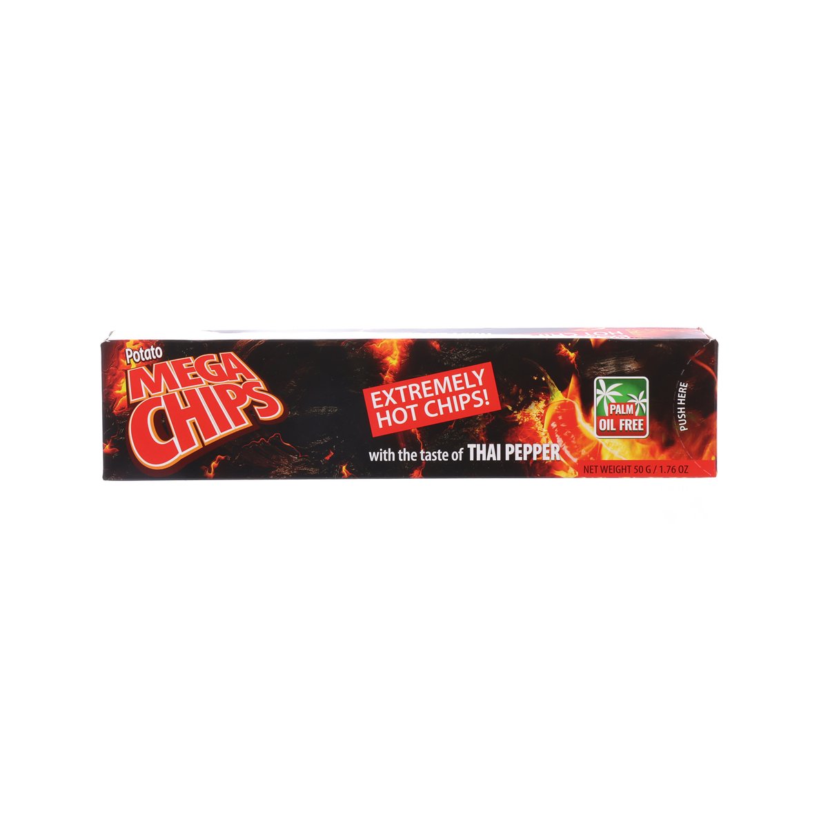 Thai pepper flavored potato chips box, extremely hot, oil-free, 50 g