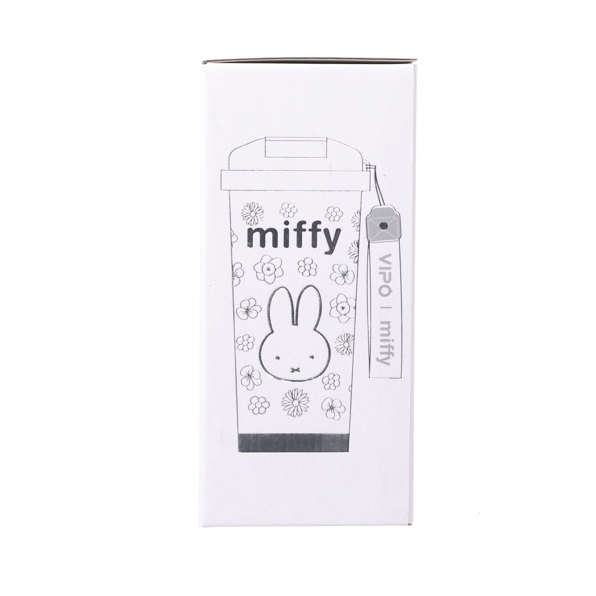 MIFFY vacuum cup packaging with rabbit and flower pattern, 580 mL