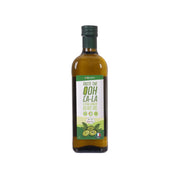 CITYSUPER extra virgin olive oil bottle, amber glass with front label and olive graphics