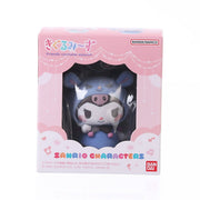 BANDAI Sanrio characters gum figure box, window showing a dark-blue character mascot