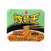 Green instant fried noodle pouch, scallion oil chicken flavour, 103g, front