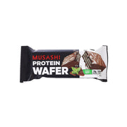 MUSASHI protein wafer bar, chocolate mint flavor, 40 g single pack pouch