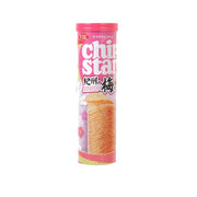 YBC Chip Star plum potato chip tube, pink can, 105g