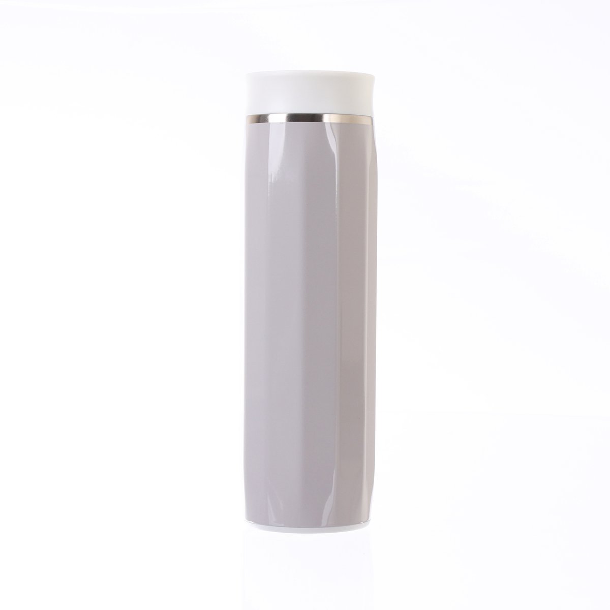STANLEY 16oz ash gloss insulated travel mug, glossy light gray body