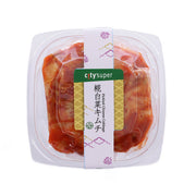CITYSUPER kouji kimchi, 150g, red-orange fermented cabbage in clear plastic tray