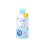 UV spray bottle with blue flip-top cap, front label, 60g size